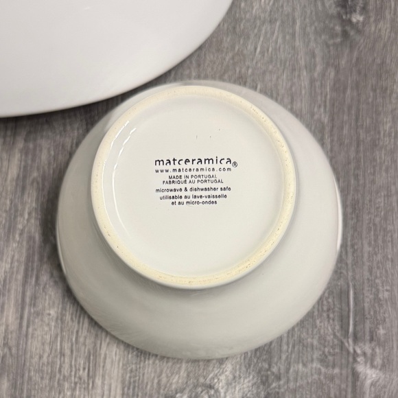 White Ceramic Serving Bowls Set - Picture 3 of 5